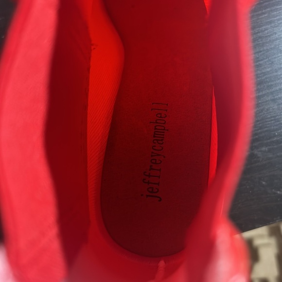 Jeffrey Campbell Red Hurricane Chelsea Boots - Picture 8 of 8